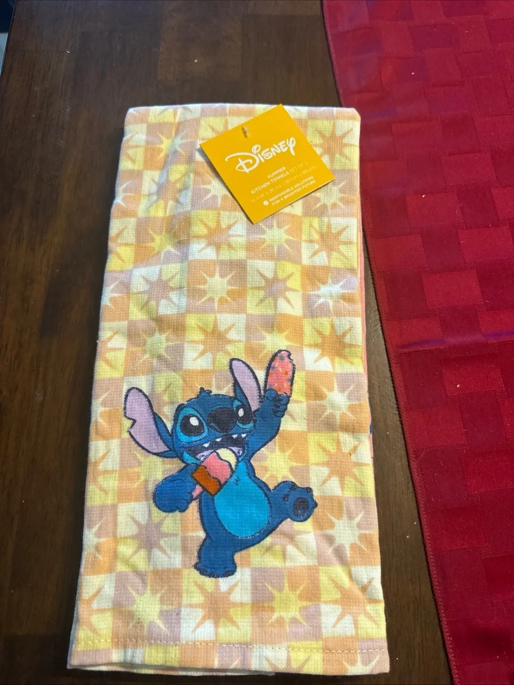 Disney Lilo & Stitch Yellow and Blue Kitchen towels